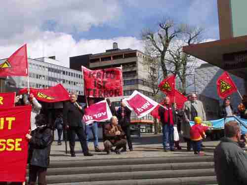 Aktivten der Friedensgruppe am 1. Mai