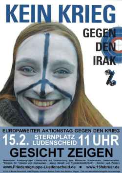 Unser Plakat zum 15.02.2003