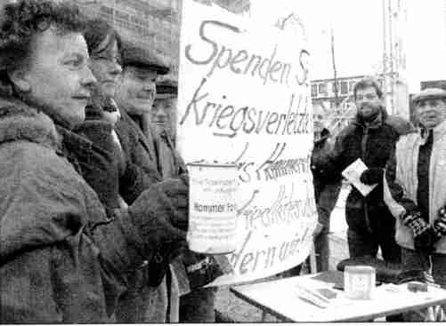 Mahnwache der Friedensgruppe
